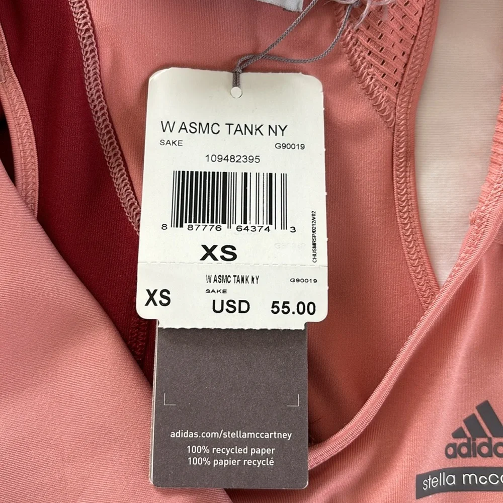 NWT Adidas by Stella McCartney Barricade Asymmetrical Tank Top XS Women’s - Picture 11 of 16